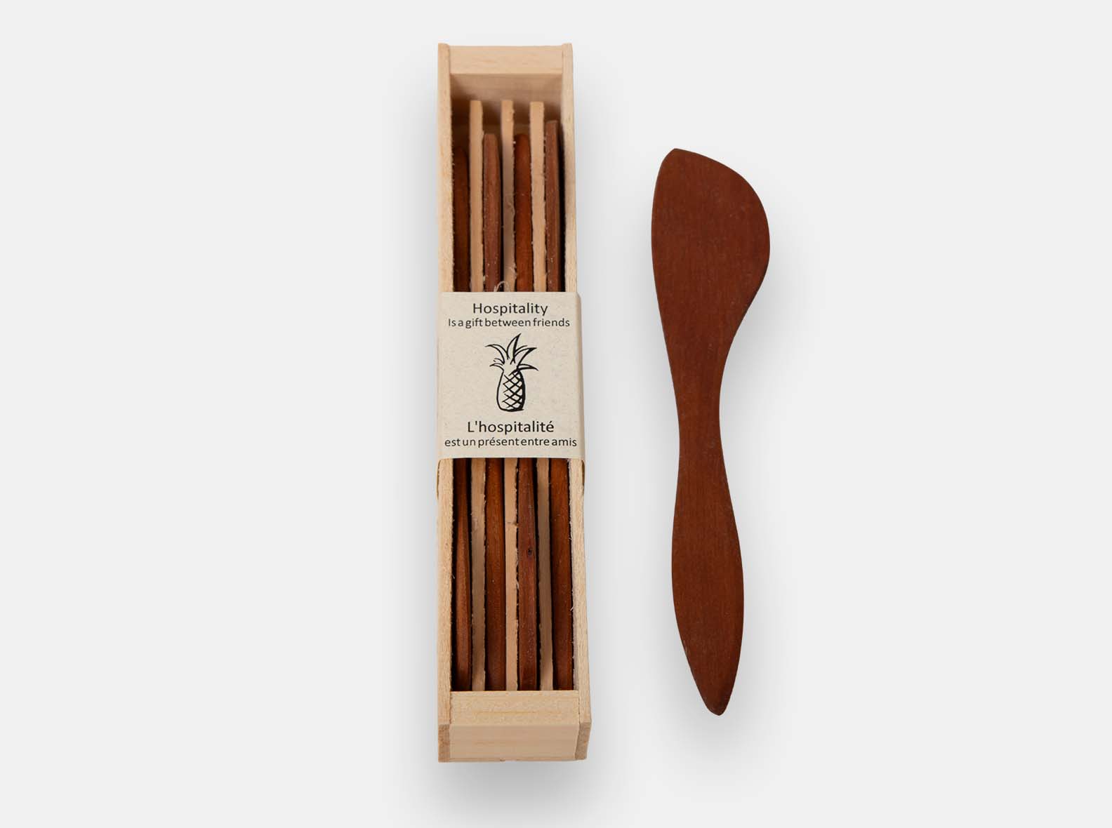 Wood Condiment Spreaders (Set of 4)