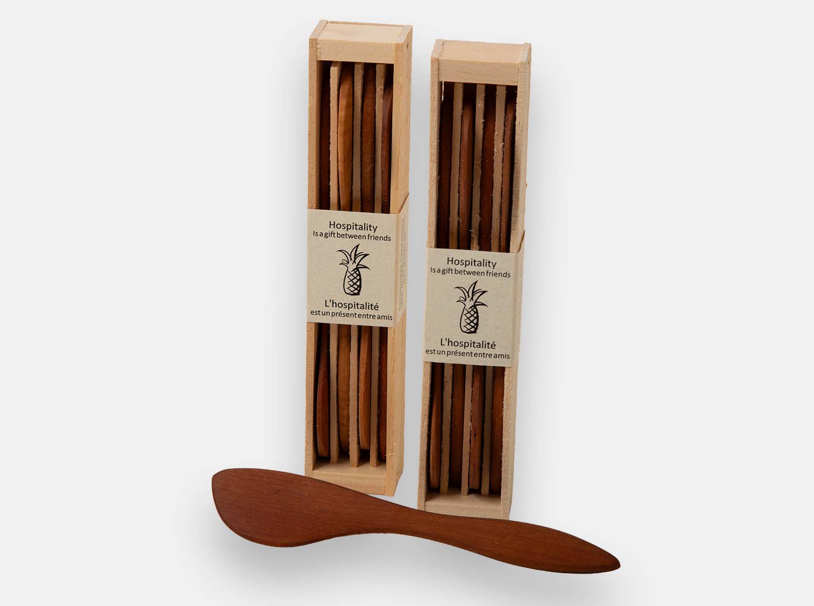 Wood Condiment Spreaders (Set of 4)