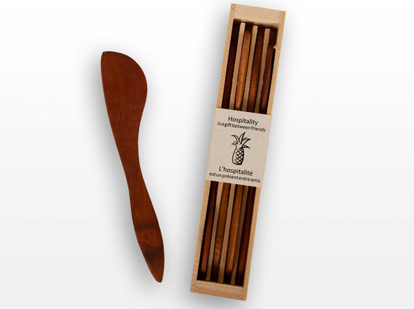 Wood Condiment Spreaders (Set of 4)